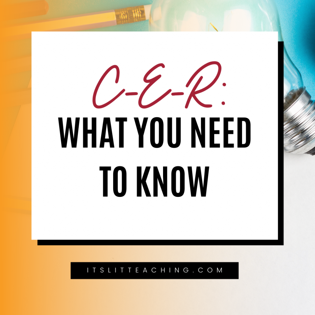 Claim, Evidence, Reasoning: What You Need to Know